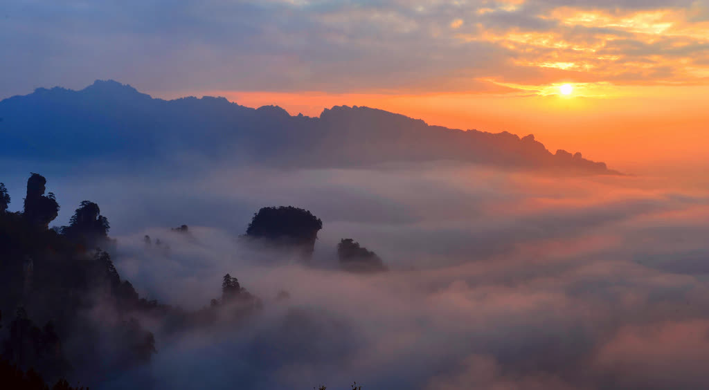 Shenzhen tourists send banners after traveling thousands of miles to praise Wulingyuan, a core scenic spot, for their considerate service