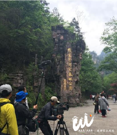 Program "Penemuan Besar Keajaiban Dunia" Stasiun TV TBS Jepang memasuki kawasan inti Wulingyuan Zhangjiajie