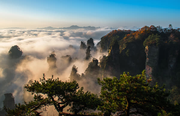 [Galeri Gambar Indah] Sempadan Dunia Zhangjiajie, Sumber Teras Wulingyuan